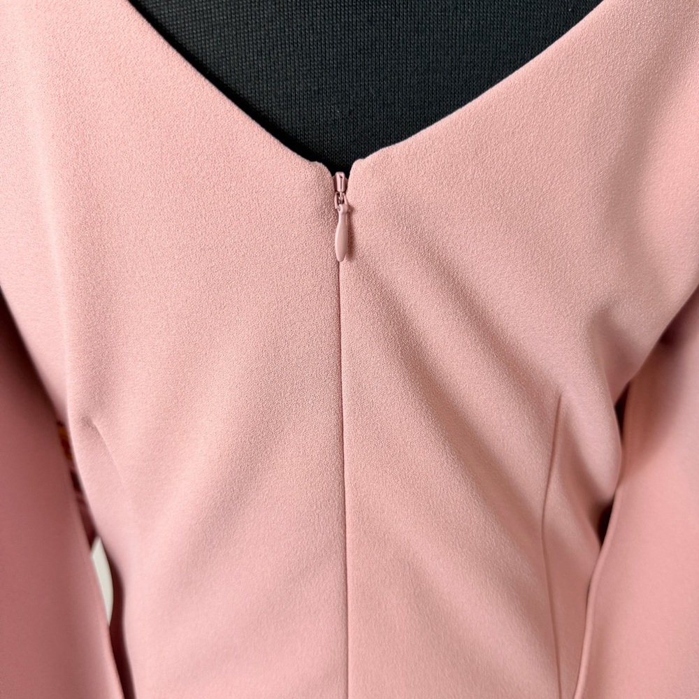 NWT! Draped Women's Rose Colored Dress - Picture 6 of 10